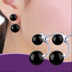 Red Black Stone Stud Earrings For Women Female Ladies Luxury Noblest High Quality Mothers Day Gift WHB107