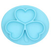 NeillieN Infants Food Plate Ellipse Silicone Feeding Food Plate Divided Format Plate Sucker Turn-proof Childrens Tableware