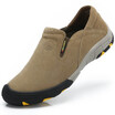 Camel Crown Walking Shoes for Mens Suede Sneakers Casual Slip-on Shoe Lightweight Breathable Sneaker