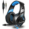ONIKUMA K1 Gaming Over-ear Headset 35mm Stereo On-ear Headphones w Retractable Microphone Volume Control Noise Canceling for La