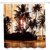 The Setting Sun Polyester Shower Curtain Bathroom Curtain High Definition 3D Printing Water-Proof