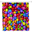 Rainbow Bean Polyester Shower Curtain Bathroom Curtain High Definition 3D Printing Water-Proof
