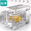 Yamazawa SAMZHE telephone voice engineering grade module RJ11 wired telephone 4-core gold-plated communication socket CAT3 telephone line panel ten discount equipment DHMK10X