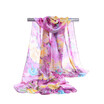 Peony flower sunscreen shawl scarf silk scarf Decorative scarves holiday gifts