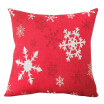 Pillowcase Christmas Linen Snowflake Pillowcase Red Printed Pillowcase