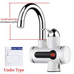 TOMNEW 3000W Instant Water Heater LCD Temperature Display Tankless Electric Water Heater Tap Instant Hot Water Faucet in Kitchen