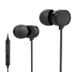 T200 35mm In-ear Headphones with Mic Line Control Headset Binaural Sound Earbuds Music Earphone for Phones Tablet Laptops