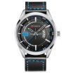 Curren 8295 Male Quartz Movement Watch Leather Strap Date Display Wristwatch