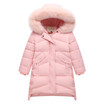 2018 New Children Thick Warm Winter Down Jacket for girl clothes long Hooded Outerwear Coats Kids parka Parent-child clothing