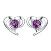 Hot Sale Romantic Jewelry Stud Earrings For Wedding Elegant Silver Color AAA Cubic Zirconia Stone Earring Dropshiping WHB28