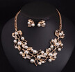 new nice America brand temperament gem brief paragraph clavicle necklace dinner set female high-grade fashion accessories