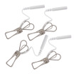 2 Pairs4PCS Stainless Steel Nipple Clamps Powerful Clitoris Electro Shocking Electro-Stimulation Massage Sex Toys