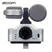 Japan ZOOM IQ7 silver portable microphone mobile phone external recording professional shooting radio live karaoke microphone for Iphone Ipad