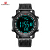 Naviforce 9130 Male Digital Watch Stopwatch Wire Belt Backlight Calender Display Wristwatch For Men