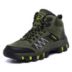 Men Hiking Shoes Nubuck Climbing Shoes Waterproof Outdoor Trekking Shoes Genuine Leather Mountain Shoes Sneakers