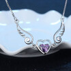 925 Silver Necklace Dream Angel Love Love Heart Heart Necklace