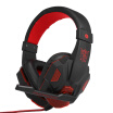 Gaming Headset Headphone for PC Laptop with Microphone with USB 35mm Interface LED Volume Control Over-ear Headphone