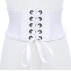 Women Ladies Soft PU Leather Wrap Around Tie Corset Cinch Waist Wide Dress Belt