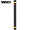 AMPCOM PDU cabinet socket power socket socket 8 bit 10A with switch 3 m commercial socket wiring board tow board AMPDU810K