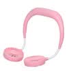 Nuevo USB recargable portátil portátil mano libre banda para el cuello ventilador personal Mini cuello ventiladores dobles 3 velocidad ajustable para oficina en casa