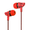 Crack Braided Wired Headphone with Microphone Wired Control Super Bass Universal for Android iPhone 35mm Plug