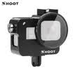 SHOOT XTGP505A Funda protectora de carcasa de cámara de aleación de aluminio esqueleto con 52mm Filtro UV para GoPro Hero 7 Black Hero 6 Hero