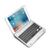 iPad mini tablet external Bluetooth keyboard mini123 with flip back shell imitation aluminum bluetooth keyboard