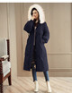 2018 winter clothing new womens clothing in the long knee-length extra-thick fur collared student coat down padded coat