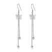 Korea Fashion Hollow Butterfly Dangle Drop Earrings Tassel Long Exaggeration Trendy Jewelry Gift WHE149