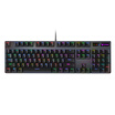 Rapoo V500RGB mechanical keyboard wired keyboard game keyboard 104 key RGB backlight keyboard eat chicken keyboard computer keyboard black green axis self-operated