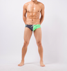 Fashion trend two color mens swimming trunks Leak proof breathable mens triangle swimming trunks