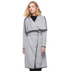 Womens coat for the winter 2018 lapel belted long-sleeved fur-trimmed woolen overcoat