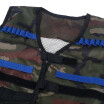 Chaleco De Entrenamiento Para Niños Al Aire Libre Chaleco Ajustable Chaqueta De Camuflaje Con Múltiples Bolsillos De Almacenamiento Para Nerf N-Strike