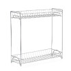 2-Tier Spice Rack Standing Rack Kitchen Bathroom Countertop Storage Organizer Bottle Shelf Holder Chrome