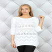 2018 autumn new openwork pattern net color sweater ladies simple style
