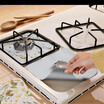 4pcs Glass Fiber Gas Cooker Protection Pad Reusable Burner Cover Liner Mat Boiler Face Clean Pads Tools of Home Kitchen