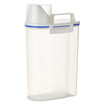 2L Portable Plastic Rice Storage Bin Sealed Food Grain Cereal Flour Storage Box Container with Measuring Cup