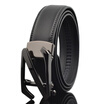 xsby Mens Leather Dress Belt with Automatic Buckle Slide Ratchet Belt for Men with Genuine Leather