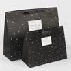 Jing Hui Si Chuang JH0828 romantic paper bag simple Korean version of the art small fresh handbag birthday exquisite gift bag kraft paper gift bag black dot dot large