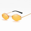 Fashion hexagon Rimless Sunglasses women Retro Men Punk small frame Sun Glasses UV400