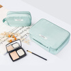Vilscijon Victorian Korean cosmetic bag portable cosmetic storage bag multi-function travel storage bag wash bag small blue 2605
