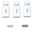 3 Unids Micro USB A Adaptador De 8 Pines Para Apple IPhone X  IPhone8  IPhone Plus  77 Plus  6 6S