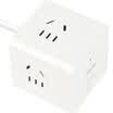 Etman ETM-MF-01043USBDW 3USB Multi-function Charging Conversion Plug One Turn Four Home Rubiks Cube Socket Power Converter