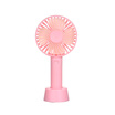 Portable Mini Handheld Fan with Stand Cradle USB Wind Blower 3 Speed Setting for Indoor&Outdoor Activities Pink