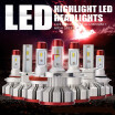 1 Pair Car Headlight Bulb 12V 64W ZES H4 LED Car Fog Lamp Head Light H7 H11 H1 9005 9006 Super Bright Car Headlights Spotlight