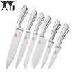 XYj Cuchillos De Cocina De Cocina Cuchillo De Acero Inoxidable De 6 Piezas Set Utilidad Chef Cuchillo De Cortar Fruta Vegetal Pan Herramienta De Cocin