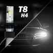 1pair T8 Car Headlights H4 LED 12V 60W Auto auxiliary lamps 9600lm H1 9005 9006 Car Headlamps H7 H11 LED 6500K Car Fog Lights