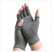 1 Pair Womens Mens Cotton Therapy Compression Gloves Hand Arthritis Joint Pain Relief Light Grey Size SML