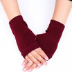 New Style Fashion Solid 1 Pair Women Cashmere Fingerless Warm Winter Gloves Hand Wrist Warmer Mittens