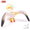 Oenux Original Paradise Birds Flamingos Ara Seagull Pelican Snowy Owl Figurines High Quality PVC Animal Action Figure Child Toy